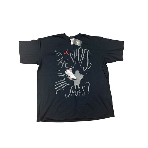 VINTAGE NIKE AIR JORDAN, MEN'S T-SHIRT, BRAND NEW WITH TAG, SIZE XL, BLACK ‘Is I